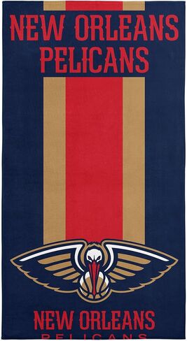 NORTHWEST NBA New Orleans Pelicans Beach Towel, Sand Free, Soft, Absorbent & Fast Drying, 30" x 60", Zone Read in Kuwait