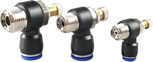 20Pcs SL 4 6 8 10 12mm Fast Connection Pneumatic Fitting M5 1/8 1/4 3/8 1/2 Lnch Air Speed Regulating Valve Throttle(SL8-01) in Kuwait