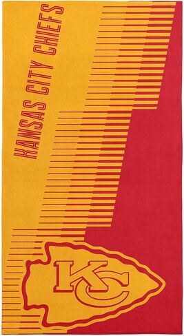 منشفة شاطئ Northwest Kansas City Chiefs NFL Progression Jacquard مقاس 36 × 72 بوصة in Kuwait