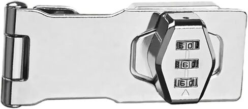 Mechanical Password Lock Household Rotary Hasp Keyless Mailbox Bathroom 1Pcs ﻿(B) in Kuwait