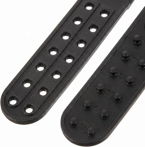 balacoo 16pcs Plastic Snapback Closure Replacement with 14 Holes Double Row Buckle Extender for Baseball Hat Repair, Flexible Adjustment, DIY Friendly for Adults in Creative Custom Black in Kuwait