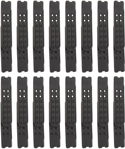 VANZACK 16pcs Snapback Hat Extender for Adults, Plastic Baseball Cap Repair Accessory with 14 Holes Double Row Design, Wide Compatibility for Sports Hat Closure and Creative Custom Black in Kuwait