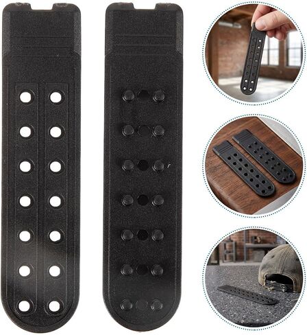 HANABASS 16pcs Snapback Hat Extender for Baseball Hats with 14 Holes Double Row Plastic Buckle Adjustable Strap Repair Kit DIY Friendly for Adult Cap Size Adjustment Black in Kuwait