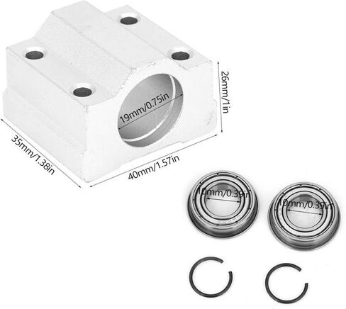 1pcs Linear Bearing Slider, Model SCS10UU, Length 10mm, with Flange, Mainly Used for CNC Parts, 3D Printer, Precision Machine Tools in Kuwait