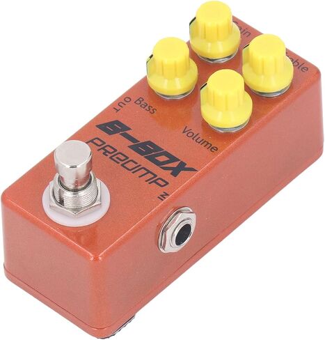 دواسة Preamp صغيرة على شكل صندوق B، دواسة تأثير الجيتار الكهربائي، مفتاح صحيح محمول مع LED داخلي للأداء الخارجي، صندوق ستومبوكس in Kuwait