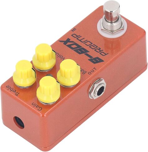 دواسة Preamp صغيرة على شكل صندوق B، دواسة تأثير الجيتار الكهربائي، مفتاح صحيح محمول مع LED داخلي للأداء الخارجي، صندوق ستومبوكس in Kuwait