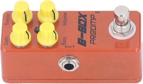 دواسة Preamp صغيرة على شكل صندوق B، دواسة تأثير الجيتار الكهربائي، مفتاح صحيح محمول مع LED داخلي للأداء الخارجي، صندوق ستومبوكس in Kuwait