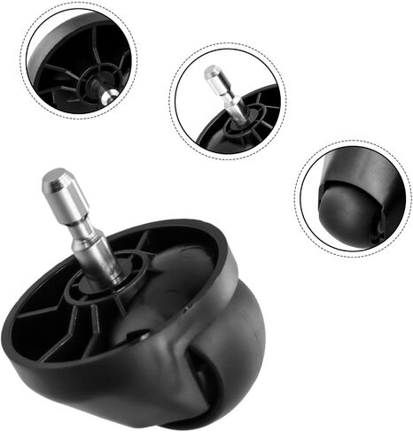 إعادة وضع عجلة العجلات Fr-ont متوافقة مع منظف wyze Robot Vac-uum WVCR200S، عجلة دوارة سوداء لتغيير الاتجاه الثابت والتنقل السلس in Kuwait