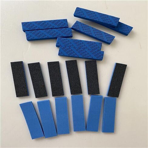 Sanding Sponge for Model Gundam Building, Hobby Model Tools Hand Sanding Block Waterproof Wet Dry Reuse 400 to 1200 Grit Sandpaper, 25 Sheets in Kuwait