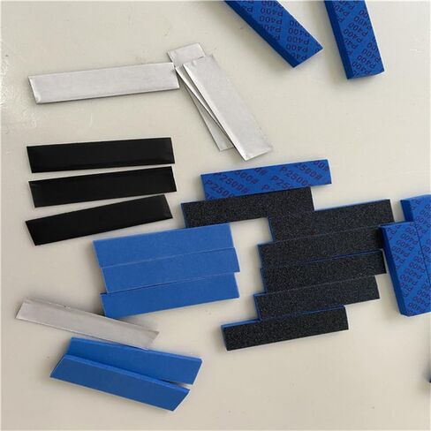 Sanding Sponge for Model Gundam Building, Hobby Model Tools Hand Sanding Block Waterproof Wet Dry Reuse 400 to 1200 Grit Sandpaper, 25 Sheets in Kuwait
