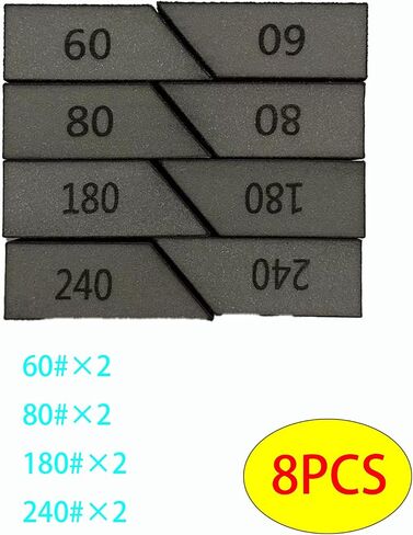 8-Piece Sanding Block Set - Sanding Sponges for Wood Versatile Polishing | Suitable for Metal, Plastic & More, Sandpaper Slock in Kuwait