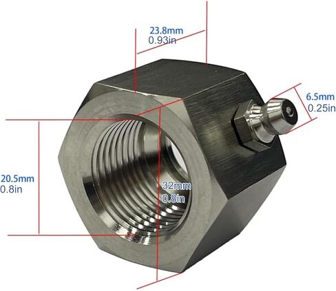 1 Piece Steering Tube Fitting Nut Precisions Engineered for Lubrication Systems in Boats Cars Motorcycles Stainless Steel Build Marine Part in Kuwait