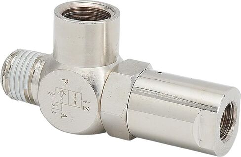 PCV06/08/10/15 Induction Check Valve Pneumatic Air Control Cylinder Pressure Backstop 1Pcs(PCV06+PC4-M5+SL4-01+PE-4) in Kuwait