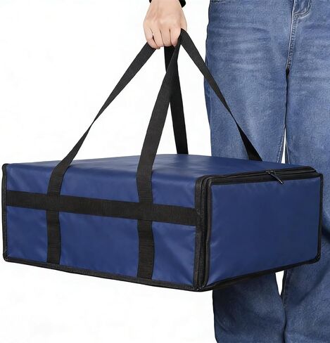 Insulated Pizza Delivery Bag Measures 20x20x8In ChesandisPerfect for rcarryinghotmealsandcoldishesThereusable Catering Transport Bags AreIdeal for Use by Drivers,Restaurants,and Food DeliveryServices in Kuwait