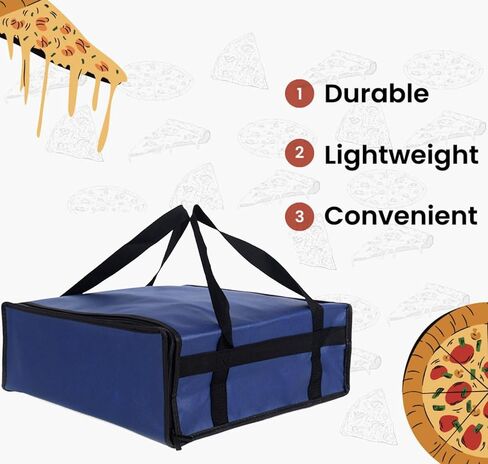 Insulated Pizza Delivery Bag Measures 20x20x8In ChesandisPerfect for rcarryinghotmealsandcoldishesThereusable Catering Transport Bags AreIdeal for Use by Drivers,Restaurants,and Food DeliveryServices in Kuwait