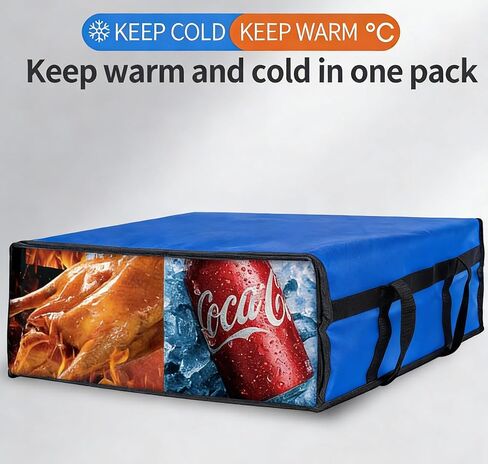 Insulated Pizza Delivery Bag Measures 20x20x8In ChesandisPerfect for rcarryinghotmealsandcoldishesThereusable Catering Transport Bags AreIdeal for Use by Drivers,Restaurants,and Food DeliveryServices in Kuwait