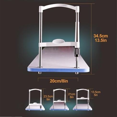 Adjustable Optometry Chin Support Bracket with Knob, Forehead Training Headrest 135-235mm for Optical Shops, Enhanced Comfort & Stability for Eye Exam Procedures in Kuwait