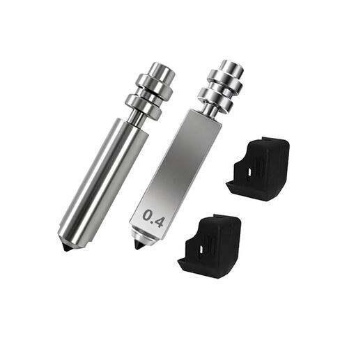 قطعتان من فوهات 0.2 مم لـ Kobra X Extruder Hotend مع جوارب من السيليكون، فوهة فولاذية صلبة مدمجة سريعة التبديل لملحقات الطابعة Kobra X ثلاثية الأبعاد in Kuwait