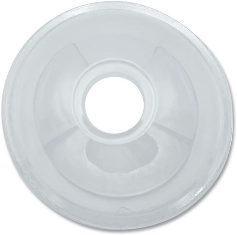 Boardwalk BWKPET912DOMEPK 9 oz. to 12 oz. PET Cold Cup Dome Lids - Clear (100/Pack) in Kuwait