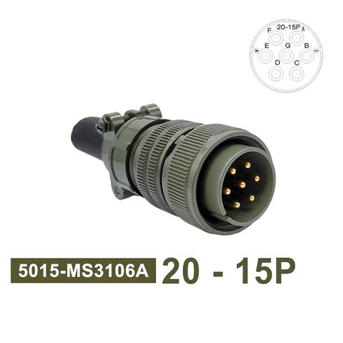 موصل 5015 MS3106A التوصيل والمقبس 20-7 20-15 20-16 دائري MS3102A MS3108A | [](قابس 3106 20-15P) in Kuwait