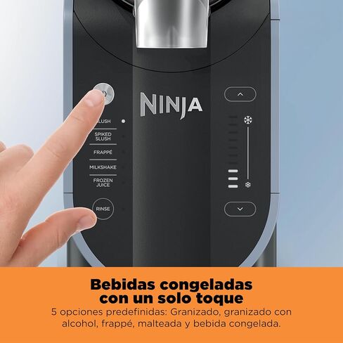 Ninja SLUSHI FS301LAA صانع المشروبات المجمدة والجرانيت مع تقنية RapidChill، 2.6 لتر (88 أونصة)، 5 برامج أوتوماتيكية، مثالية للأقحوانات والضربات والمزيد، تصميم ممتاز، أسود، FS301LAA in Kuwait