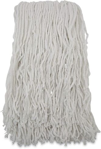 Boardwalk RM03024S Banded Rayon Cut-End Mop Heads, White, 24 oz, 1 1/4" Headband (Case of 12) in Kuwait