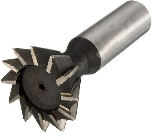 1pcs Double-Edged Dovetail Slot Cutter 10-60mm Cutting Diameter 60 Degree HSS Dovetail Milling Cutter Straight Shank HSS End Mill CNC Router Bit for Metal Milling(50) in Kuwait