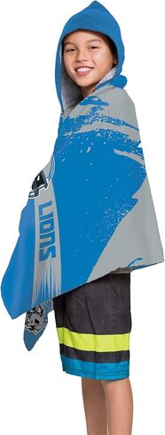 منشفة من الألياف الدقيقة بغطاء للرأس للشباب من Northwest Detroit Lions NFL Cross Out مقاس 22 × 51 بوصة in Kuwait
