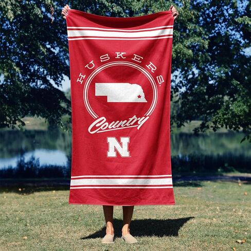 NORTHWEST Nebraska Cornhuskers NCAA Homebreak منشفة الشاطئ 2 عبوة 30 × 60 بوصة in Kuwait