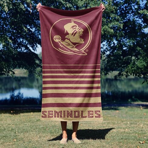 Northwest Florida State Seminoles NCAA Striped Jacquard Beach Towel 36 x 72 Inches in Kuwait