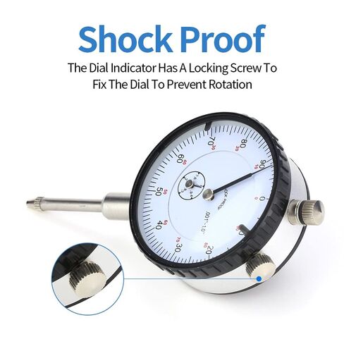0.001 Dial Indicator， 0-1" Inch Measuring Range and .0001 inch Resolution dial Gauge Indicator with ，Locking Screw in Kuwait