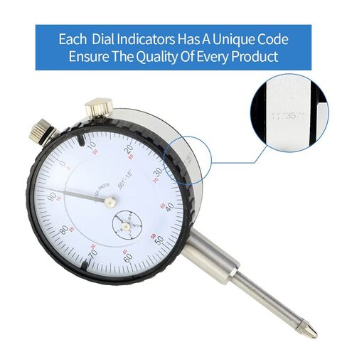 0.001 Dial Indicator， 0-1" Inch Measuring Range and .0001 inch Resolution dial Gauge Indicator with ，Locking Screw in Kuwait