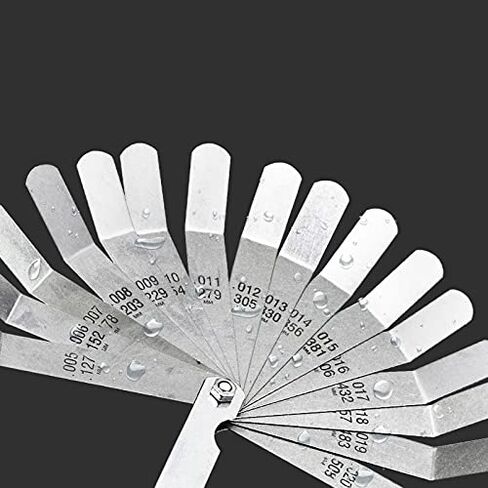 عالية الدقة 15 قطعة التخليص قدم متجانسة صمام قياس الفولاذ المقاوم للصدأ 0.127-0.508 مللي متر سمك قياس تفتق in Kuwait
