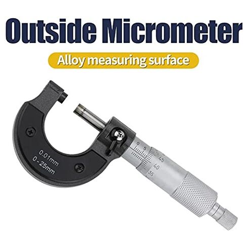 Measuring Range0-25mm Outside Micrometer Metric Carbide Gauge Standards Caliper Measurement Tools Teaching Steel Engraving in Kuwait
