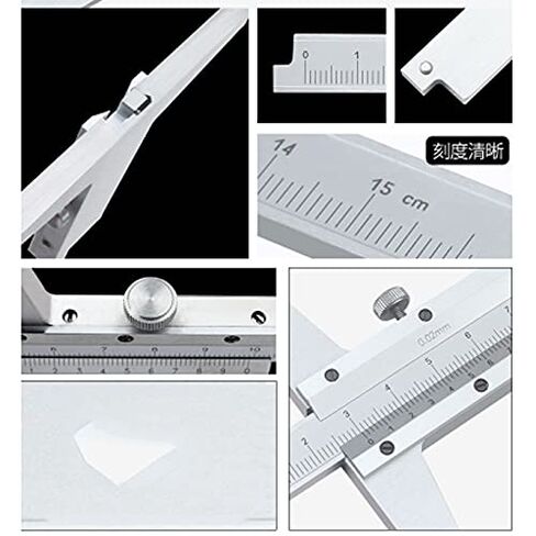 Deep Vernier Caliper 0-150mm High Precision Stainless Steel Depth Gauge 0.02mm Resolution Measuring Tool in Kuwait