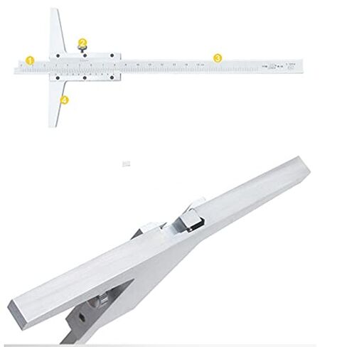 Deep Vernier Caliper 0-150mm High Precision Stainless Steel Depth Gauge 0.02mm Resolution Measuring Tool in Kuwait