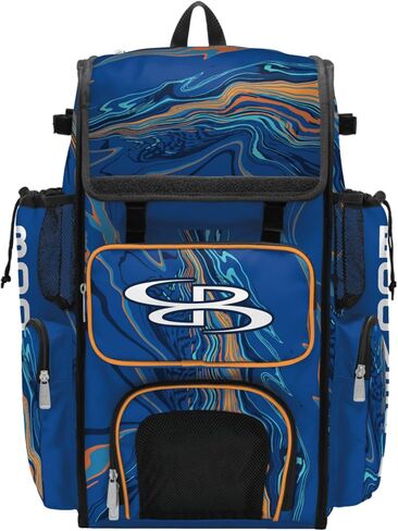 Boombah Superpack Bat Bag - Backpack Version (no wheels) - Holds 4 Bats - Hyperwave - Multiple Color Options in Kuwait