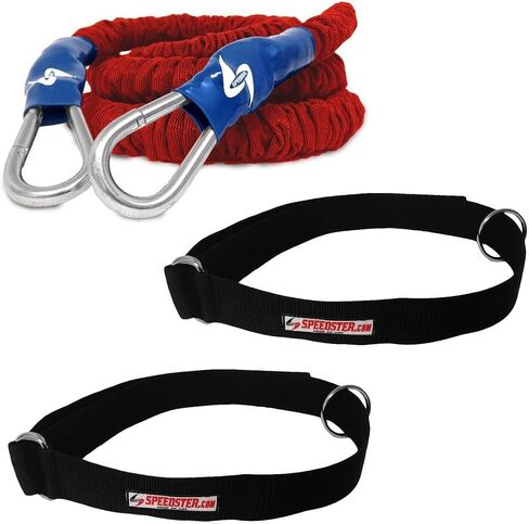 Leap Frog Athletic Speed Trainer-Train 2 Athletes at a time for Increased Speed, Jump and Agility- Includes 2 Basic Belts and Rocket Bungee in Kuwait