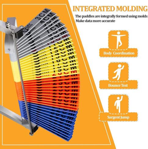 Wall Mounted Vertical Jump Measurement Tool, Adjustable Height Vertical Jump Measuring Device, 27.5"-47" Wall Mounted Vertical Jump Trainer,Used for Basketball and Volleyball High in Kuwait