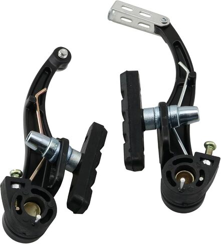 1 Set Aluminum Alloy Mountain Bike V Brake Complete Kit with Brake Pads Cable Housing Installation Accessories Universal Brake System Lightweight Design Parts in Kuwait