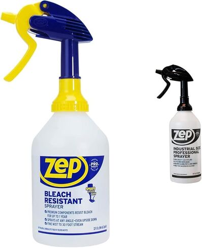 Zep 32oz Bleach Resistant Sprayer and 48oz Industrial Sprayer Bundle in Kuwait