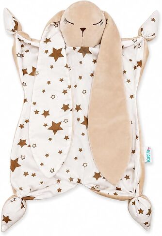 Bunny Lovey Security Plant - طفل آمن وناعم ، رضيع Lovey for Comfort & Cuddles ، Toy Meleborn Toy ، هدية الطفل المحايدة للبنين أو الفتيات. حجم كبير 16 بوصة. in Kuwait