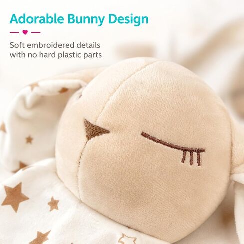 Bunny Lovey Security Plant - طفل آمن وناعم ، رضيع Lovey for Comfort & Cuddles ، Toy Meleborn Toy ، هدية الطفل المحايدة للبنين أو الفتيات. حجم كبير 16 بوصة. in Kuwait
