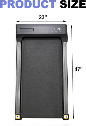 Under Desk Walking Pad Treadmill - 265 lbs Large Capacity - Spacious Running Belt Shock Absorption - Portable Compact Treadmill in Kuwait