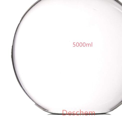 5000ml,1-Neck,24/40,Plat Bottom Glass Flask,5L,Lab Flat Reaction Bottle in Kuwait