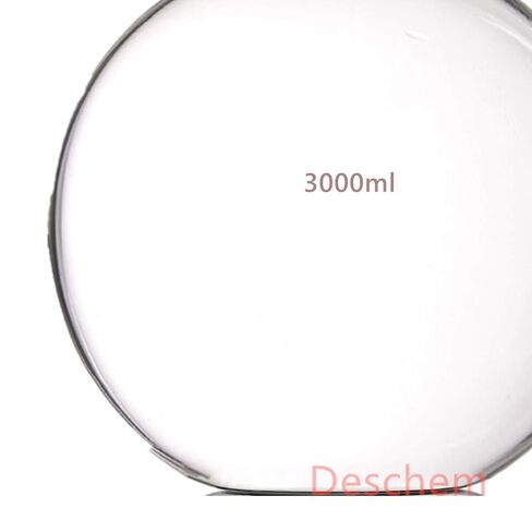 3000ml,24/40,Sigle Neck,Flat Bottom Glass Flask,One Neck,3 Litre,Boiling Bottle in Kuwait