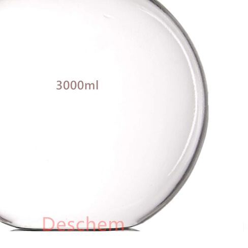 3000ml,24/40,Sigle Neck,Flat Bottom Glass Flask,One Neck,3 Litre,Boiling Bottle in Kuwait