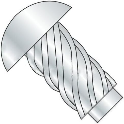 #2 x 1/8" Drive Screws, U Drive - Hammer Drive, Round Head, Steel, Zinc Plating (Quantity: 1000 pcs) in Kuwait