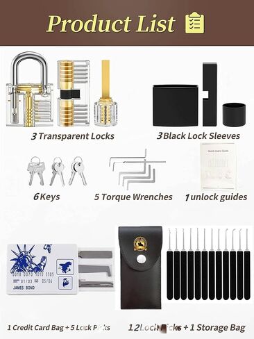 Waterproof Laminated Wide Long Shackle Keyed Alike Padlocks Set, Heavy Duty Pick 1-9/16" Steel Anti-Rust Locks, Multi-Purpose Picking Outdoor Security Lock Kit for Gate, Toolbox, Fence, Storage in Kuwait