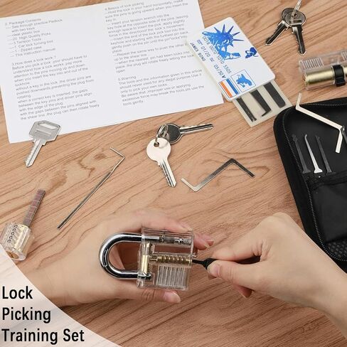 Waterproof Laminated Wide Long Shackle Keyed Alike Padlocks Set, Heavy Duty Pick 1-9/16" Steel Anti-Rust Locks, Multi-Purpose Picking Outdoor Security Lock Kit for Gate, Toolbox, Fence, Storage in Kuwait